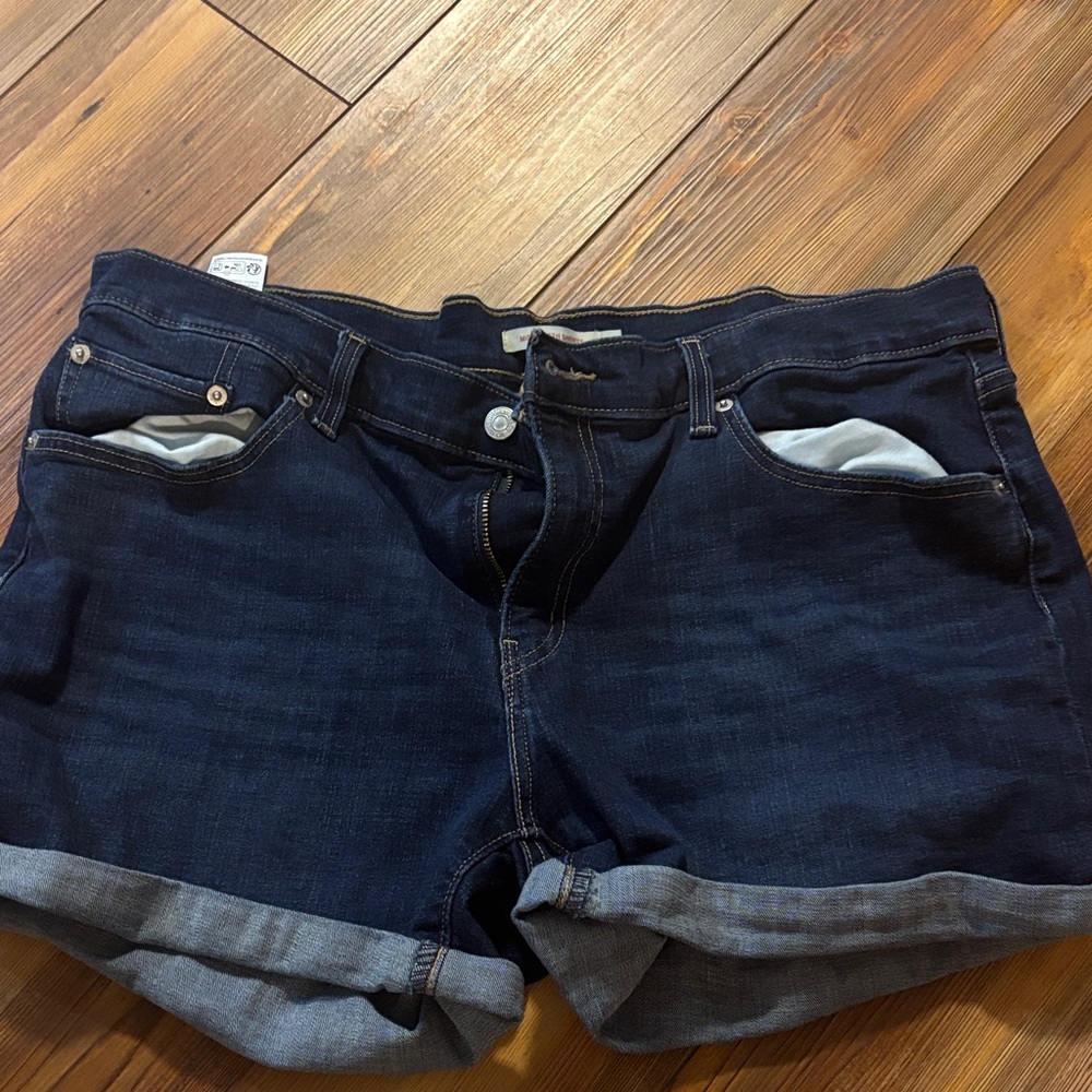 Levi's Dark Blue Jean Shorts 34